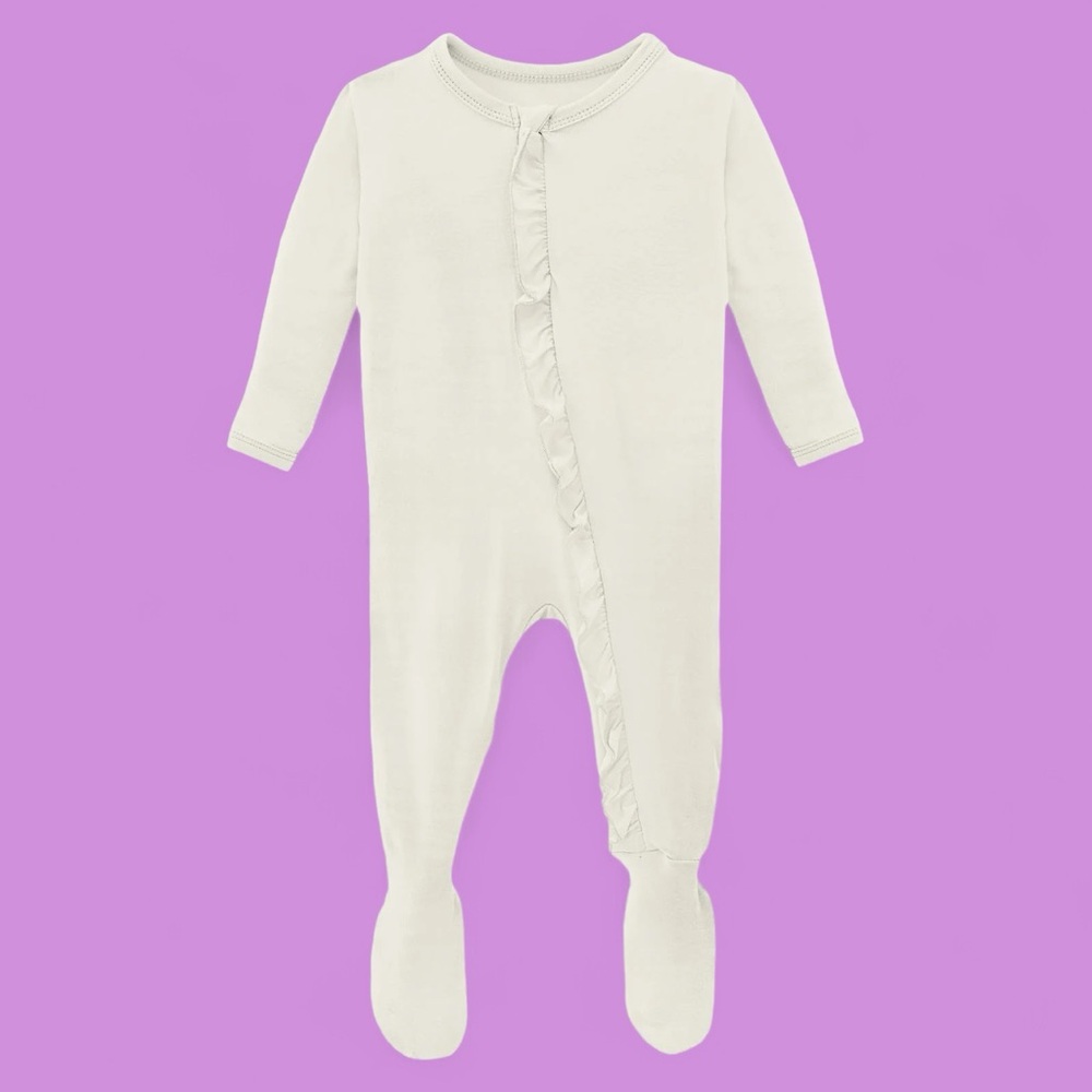 NWT Kickee Ruffle Footie